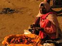 Selling devotional flowers.